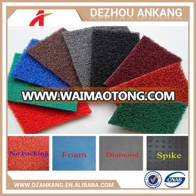 100% recycled materials hot sale anti-slip PVC coil door mat for bath