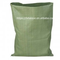 Woven Polypropylene Geotextile Sand Bag Building Garbage Construction Waste Pp Woven Green Sand Bags